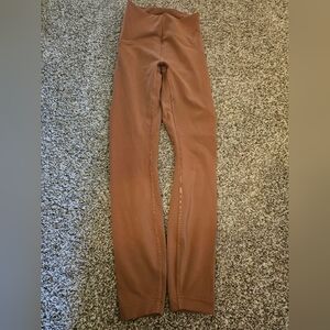 Brown Faux Leather Leggings
